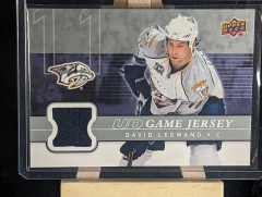 2008-09 Upper Deck UD Game Used Jersey #GJ-DL David Legwand Nashville Predators